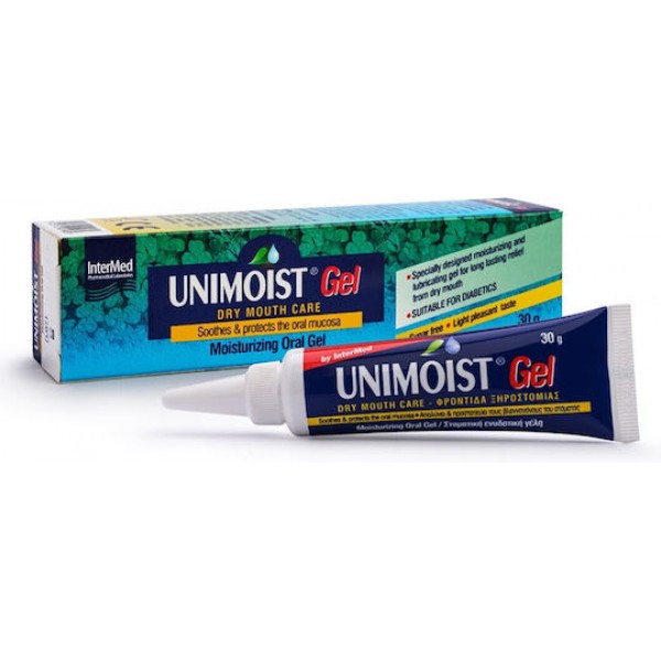 Intermed Unimoist Gel, Ενυδατική Στοματική Γέλη, Ανακουφίζει και Προστατεύει τους Βλεννογόνους του Στόματος, 30gr Intermed Unimoist Gel, Ενυδατική Στοματική Γέλη, Ανακουφίζει και Προστατεύει τους Βλεννογόνους του Στόματος, 30gr